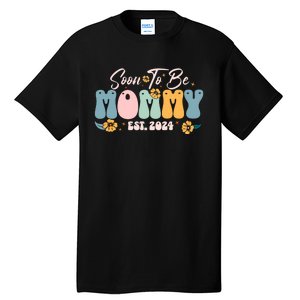 Soon To Be Mommy Est 2024 New Mom Pregnancy Announcement Tall T-Shirt