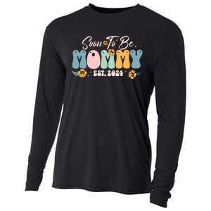 Soon To Be Mommy Est 2024 New Mom Pregnancy Announcement Cooling Performance Long Sleeve Crew