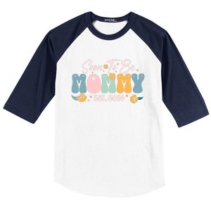 Soon To Be Mommy Est 2024 New Mom Pregnancy Announcement Baseball Sleeve Shirt