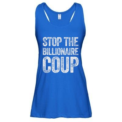 Stop The Billionaire Coup Ladies Essential Flowy Tank