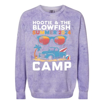 Small & The Blowfish Summer 2024 Camping With Trucks Colorblast Crewneck Sweatshirt