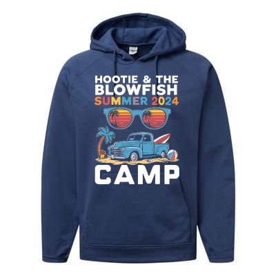 Small & The Blowfish Summer 2024 Camping With Trucks Performance Fleece Hoodie