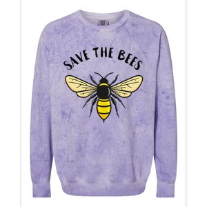 Save The Bees Save Our Planet Beekeeper Honey Earth Day Colorblast Crewneck Sweatshirt