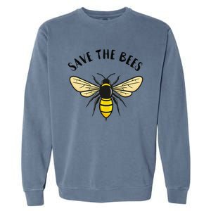 Save The Bees Save Our Planet Beekeeper Honey Earth Day Garment-Dyed Sweatshirt