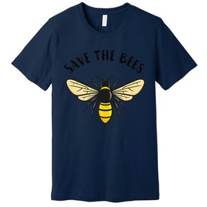 Save The Bees Save Our Planet Beekeeper Honey Earth Day Premium T-Shirt