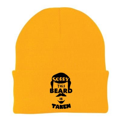 Sorry This Beard Is Taken Meaningful Gift Valentines Day Cool Gift Knit Cap Winter Beanie