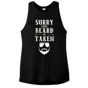 Sorry This Beard Is Taken Gift Valentines Day Cool Gift Ladies PosiCharge Tri-Blend Wicking Tank