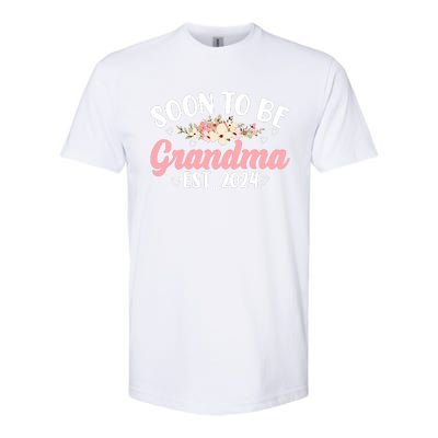 Soon To Be Grandma 2024 MotherS Day For New Grandma Softstyle CVC T-Shirt