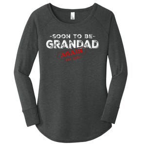 Soon To be Grandad Again est. 2024 Promoted to Grandpa Papa Women's Perfect Tri Tunic Long Sleeve Shirt