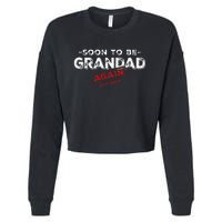 Soon To be Grandad Again est. 2024 Promoted to Grandpa Papa Cropped Pullover Crew