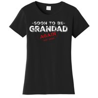 Soon To be Grandad Again est. 2024 Promoted to Grandpa Papa Women's T-Shirt