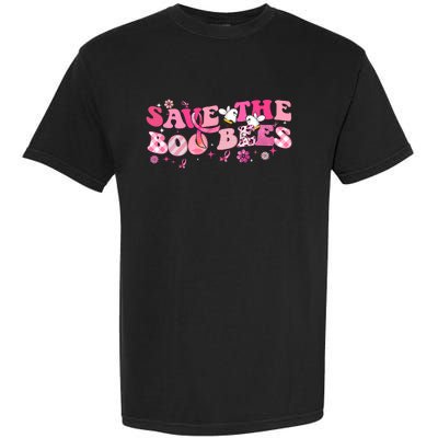 Save The Boo Bees Breast Cancer Awareness Halloween Boo Bees Garment-Dyed Heavyweight T-Shirt