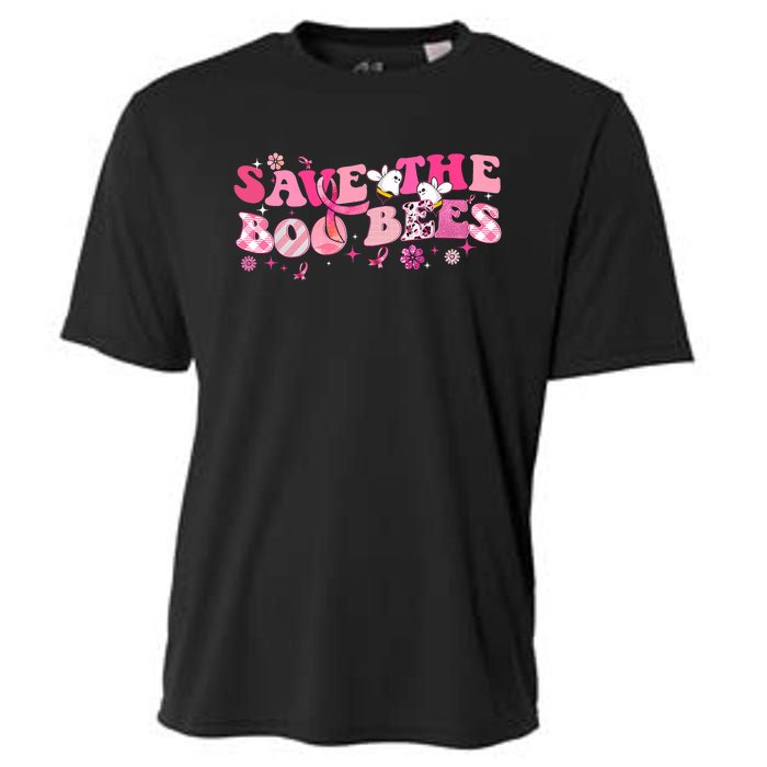 Save The Boo Bees Breast Cancer Awareness Halloween Boo Bees Cooling Performance Crew T-Shirt