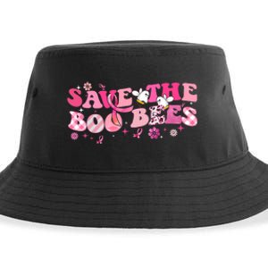 Save The Boo Bees Breast Cancer Awareness Halloween Boo Bees Sustainable Bucket Hat