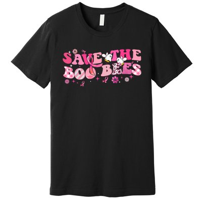 Save The Boo Bees Breast Cancer Awareness Halloween Boo Bees Premium T-Shirt