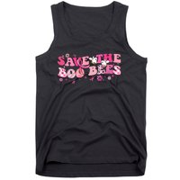 Save The Boo Bees Breast Cancer Awareness Halloween Boo Bees Tank Top