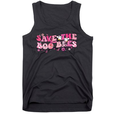 Save The Boo Bees Breast Cancer Awareness Halloween Boo Bees Tank Top