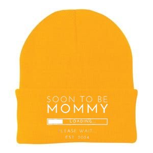 Soon To Be Mommy Est 2024 Promoted To Mom 2024 New Mama Knit Cap Winter Beanie