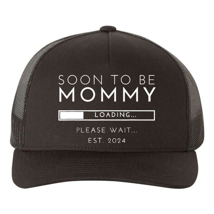 Soon To Be Mommy Est 2024 Promoted To Mom 2024 New Mama Yupoong Adult 5-Panel Trucker Hat