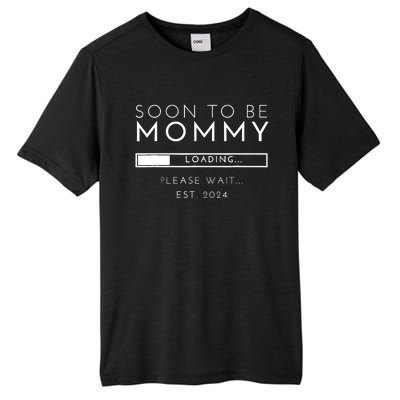 Soon To Be Mommy Est 2024 Promoted To Mom 2024 New Mama Tall Fusion ChromaSoft Performance T-Shirt