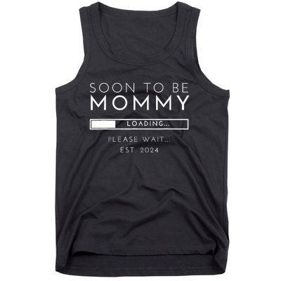 Soon To Be Mommy Est 2024 Promoted To Mom 2024 New Mama Tank Top