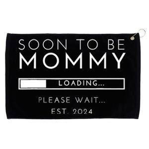 Soon To Be Mommy Est 2024 Promoted To Mom 2024 New Mama Grommeted Golf Towel