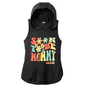 Soon To Be Mommy 2025 First Time Mom Pregnancy Mother’S Day Gift Ladies PosiCharge Tri-Blend Wicking Draft Hoodie Tank