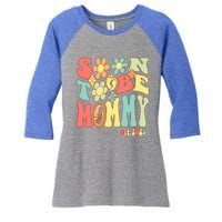 Soon To Be Mommy 2025 First Time Mom Pregnancy Mother’S Day Gift Women's Tri-Blend 3/4-Sleeve Raglan Shirt