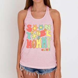 Soon To Be Mommy 2025 First Time Mom Pregnancy Mother’S Day Gift Women's Knotted Racerback Tank