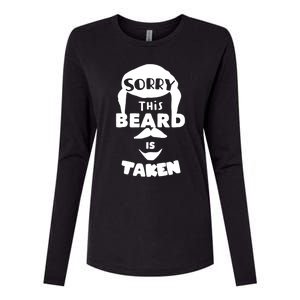 Sorry This Beard Is Taken Gift Valentines Day Gift Womens Cotton Relaxed Long Sleeve T-Shirt