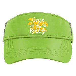 Save The Bees Bee Beekeeper Cute Gift Adult Drive Performance Visor