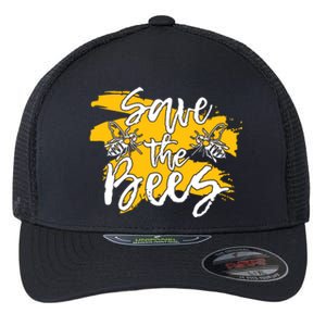 Save The Bees Bee Beekeeper Cute Gift Flexfit Unipanel Trucker Cap