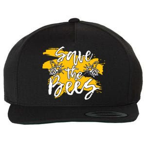 Save The Bees Bee Beekeeper Cute Gift Wool Snapback Cap