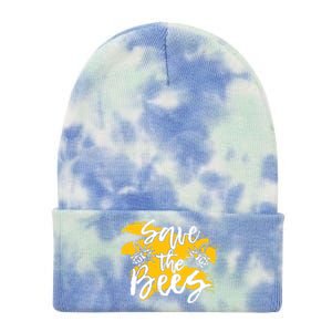 Save The Bees Bee Beekeeper Cute Gift Tie Dye 12in Knit Beanie