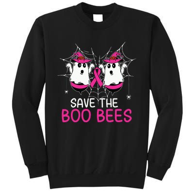 Save The Boobees Boo Bees Ribbon Breast Cancer Halloween Sweatshirt