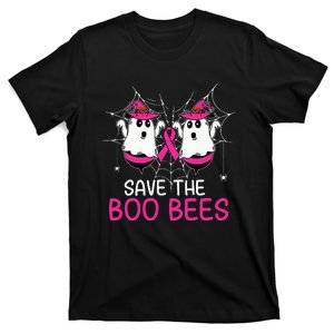 Save The Boobees Boo Bees Ribbon Breast Cancer Halloween T-Shirt