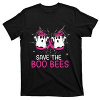 Save The Boobees Boo Bees Ribbon Breast Cancer Halloween T-Shirt