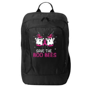 Save The Boobees Boo Bees Ribbon Breast Cancer Halloween City Backpack