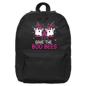 Save The Boobees Boo Bees Ribbon Breast Cancer Halloween 16 in Basic Backpack