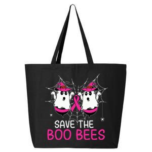 Save The Boobees Boo Bees Ribbon Breast Cancer Halloween 25L Jumbo Tote