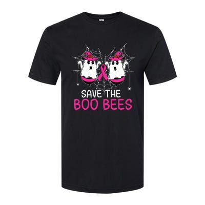 Save The Boobees Boo Bees Ribbon Breast Cancer Halloween Softstyle CVC T-Shirt