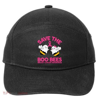Save The Boobees Boo Bees Breast Cancer Halloween 7-Panel Snapback Hat