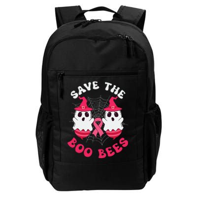 Save The Boo Bees Funny Halloween Breast Cancer Awareness Daily Commute Backpack