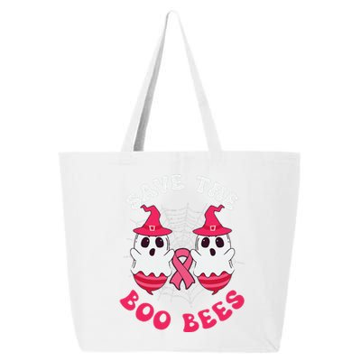 Save The Boo Bees Funny Halloween Breast Cancer Awareness 25L Jumbo Tote