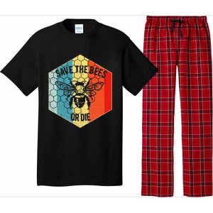 Save The Bees Or Die Retro Beekeeper Pajama Set