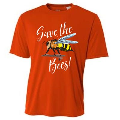 Save The Bees Beekeeper Gift Apiarist Bees Vintage Gift Cooling Performance Crew T-Shirt