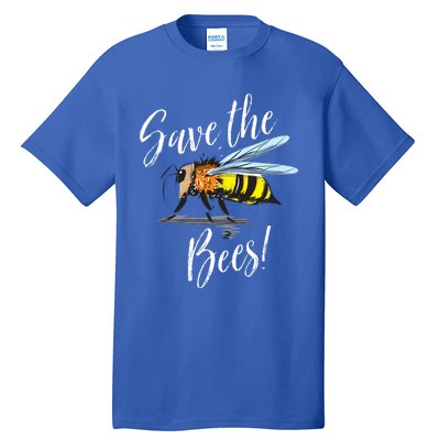 Save The Bees Beekeeper Gift Apiarist Bees Vintage Gift Tall T-Shirt