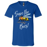 Save The Bees Beekeeper Gift Apiarist Bees Vintage Gift V-Neck T-Shirt