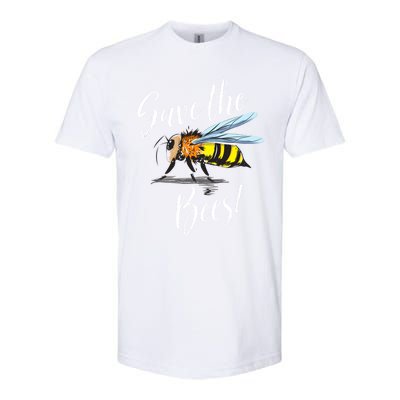 Save The Bees Beekeeper Gift Apiarist Bees Vintage Gift Softstyle® CVC T-Shirt