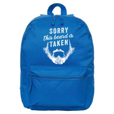 Sorry This Beard Is Taken Gift Valentines Day Great Gift 16 in Basic Backpack